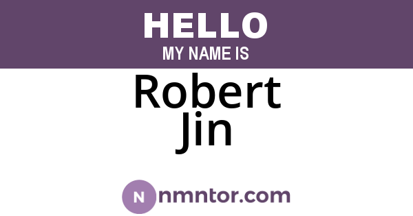 Robert Jin