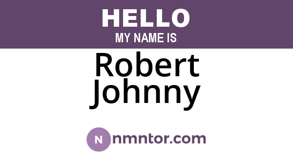 Robert Johnny