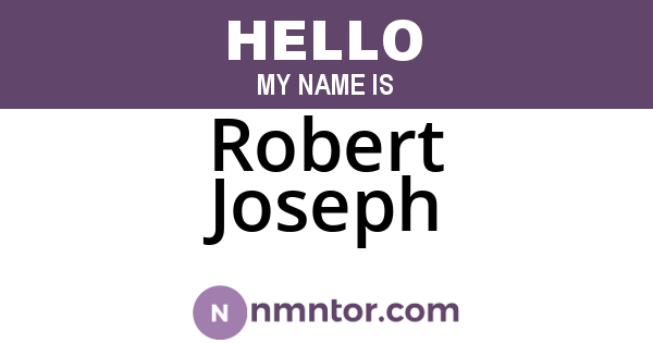 Robert Joseph