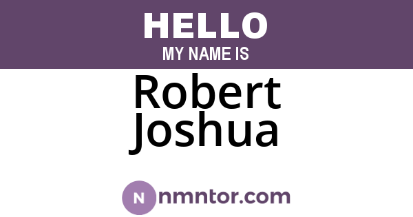 Robert Joshua