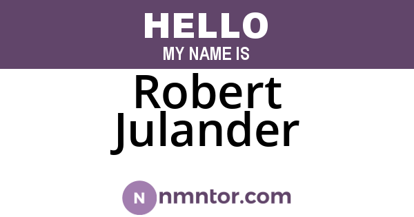 Robert Julander