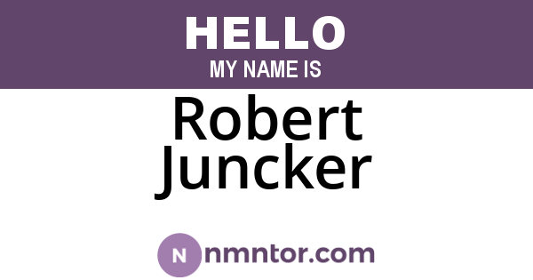 Robert Juncker