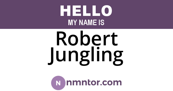 Robert Jungling