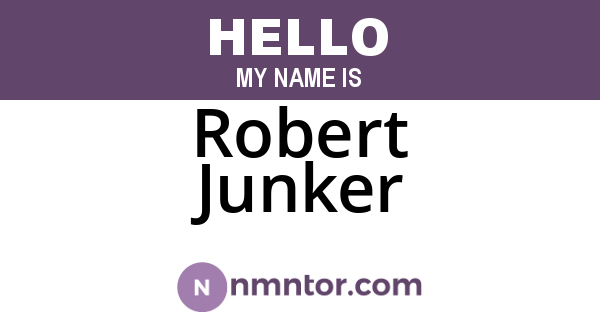 Robert Junker
