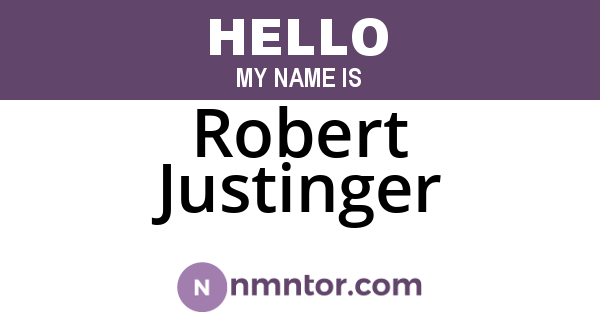 Robert Justinger