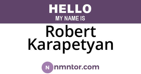 Robert Karapetyan