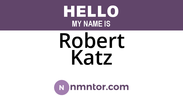 Robert Katz