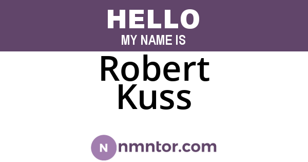 Robert Kuss