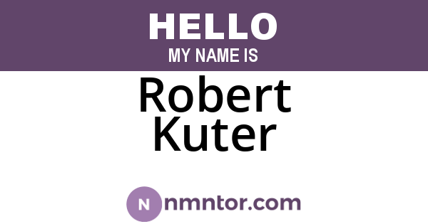 Robert Kuter
