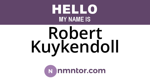 Robert Kuykendoll