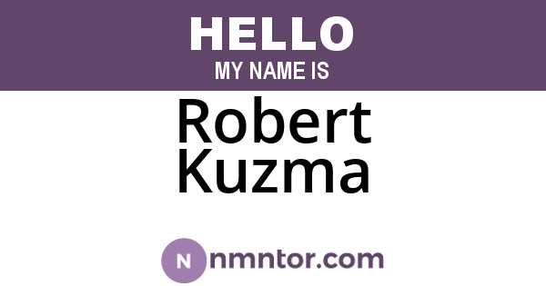 Robert Kuzma