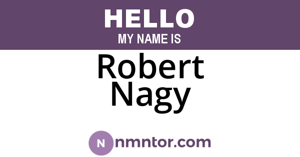 Robert Nagy
