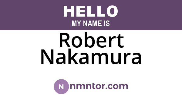 Robert Nakamura