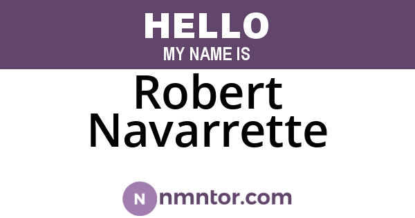 Robert Navarrette