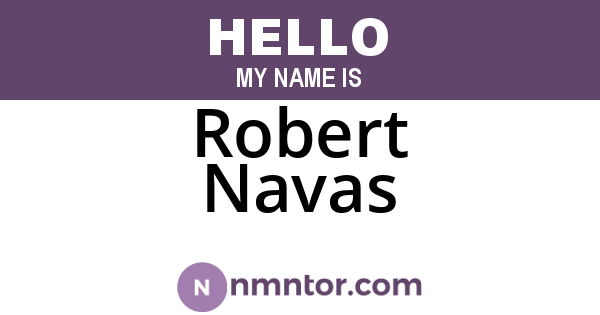 Robert Navas