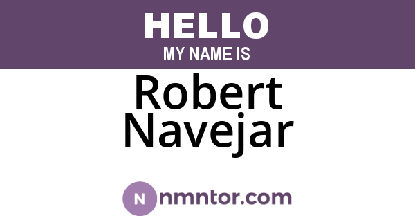 Robert Navejar