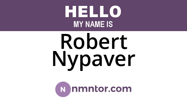 Robert Nypaver