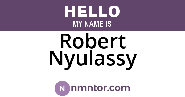 Robert Nyulassy
