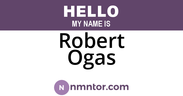 Robert Ogas
