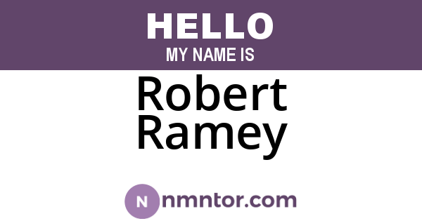 Robert Ramey