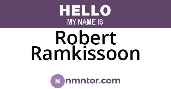 Robert Ramkissoon
