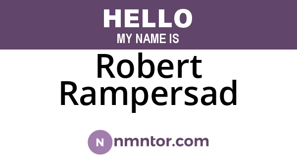 Robert Rampersad