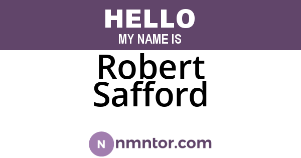 Robert Safford