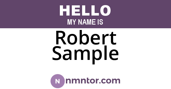 Robert Sample