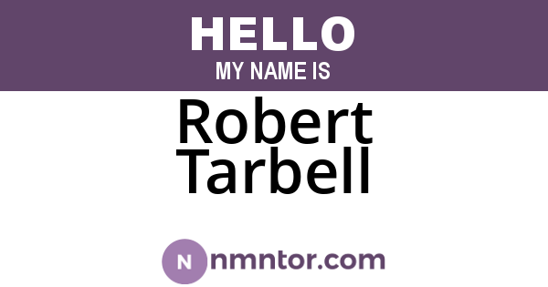 Robert Tarbell