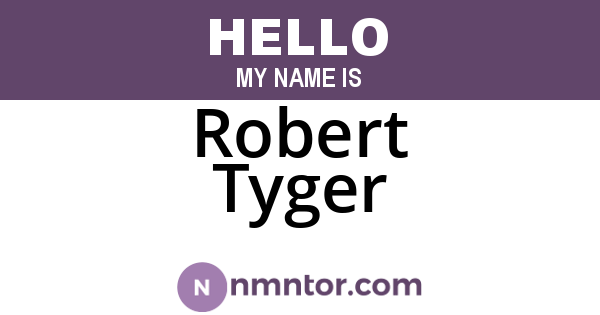 Robert Tyger