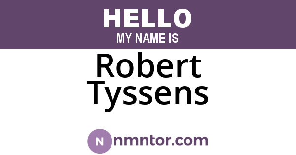 Robert Tyssens