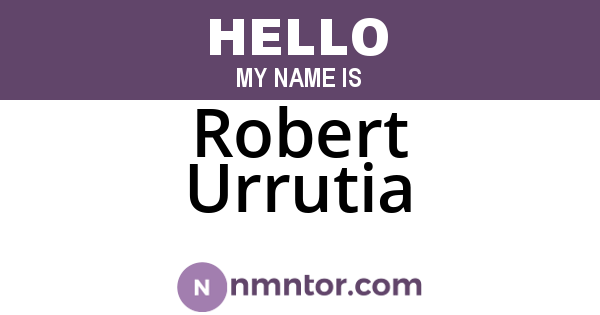 Robert Urrutia