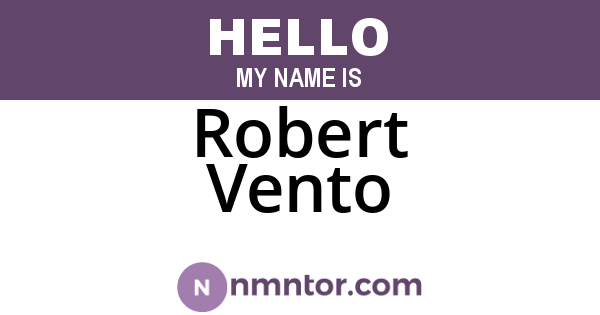 Robert Vento