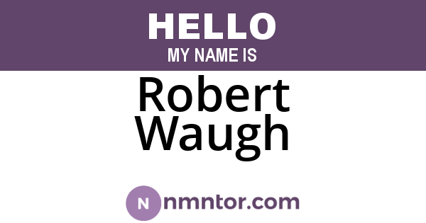 Robert Waugh