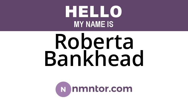 Roberta Bankhead