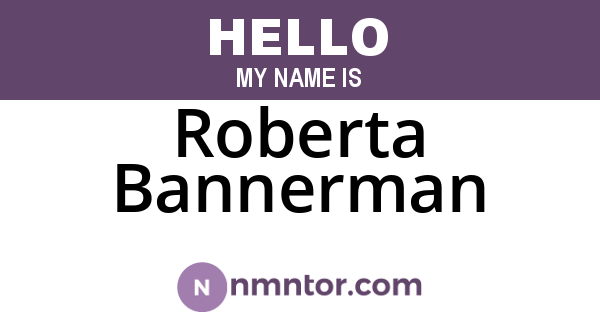 Roberta Bannerman