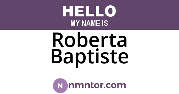 Roberta Baptiste