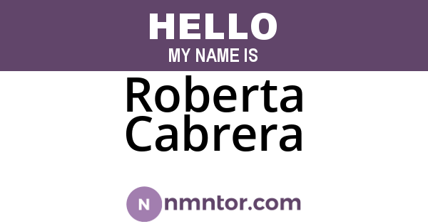 Roberta Cabrera