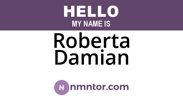 Roberta Damian