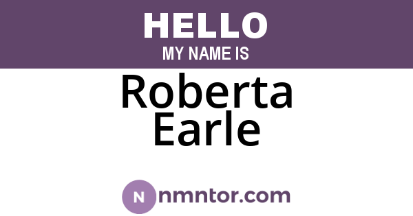 Roberta Earle