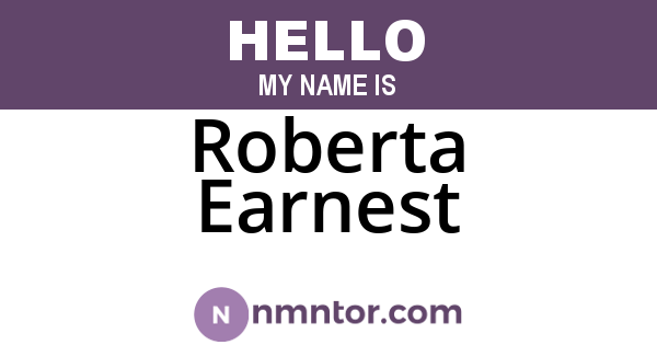 Roberta Earnest