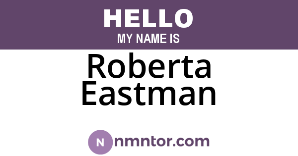 Roberta Eastman