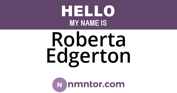 Roberta Edgerton