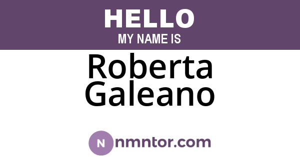 Roberta Galeano