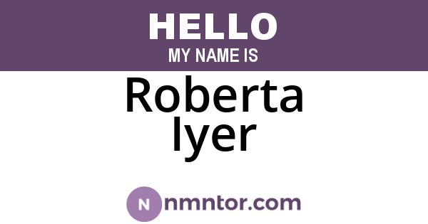 Roberta Iyer
