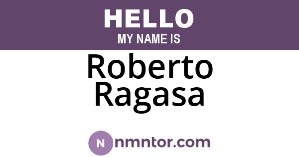 Roberto Ragasa