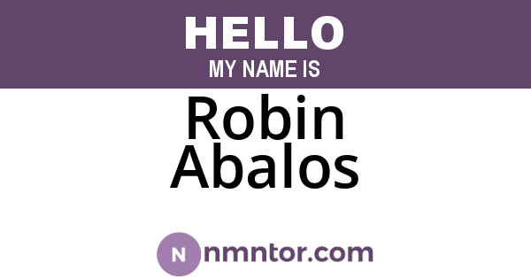 Robin Abalos
