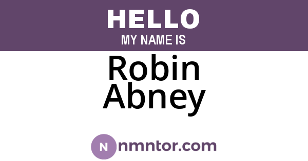 Robin Abney