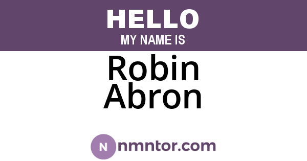 Robin Abron