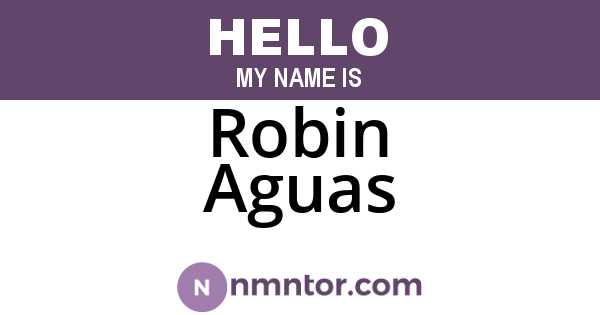Robin Aguas